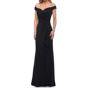 La Femme Black Gown Size 2 Nwot